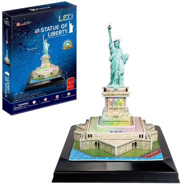 Cubic fun 3d puzzel statue of liberty led
