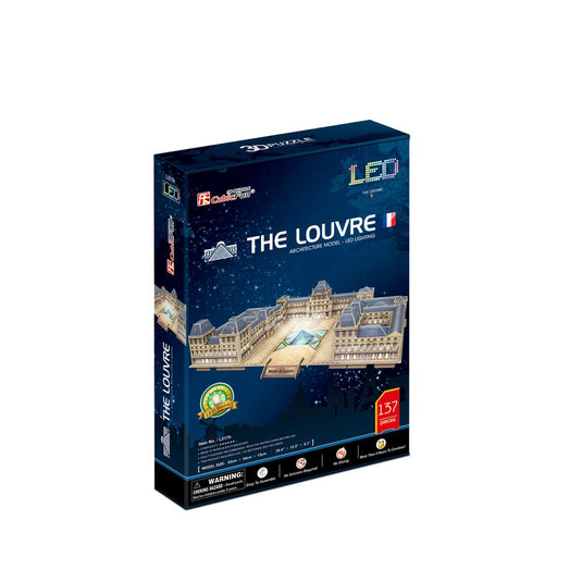 Cubic fun 3d-puzzel the louvre met led (2011414)