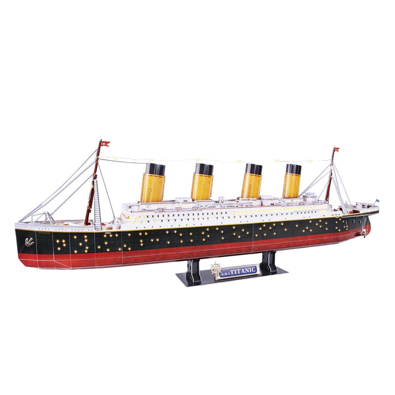 Chargez l'image dans la visionneuse de la galerie, Cubic fun 3d puzzel titanic met led verlichting - 266st.
