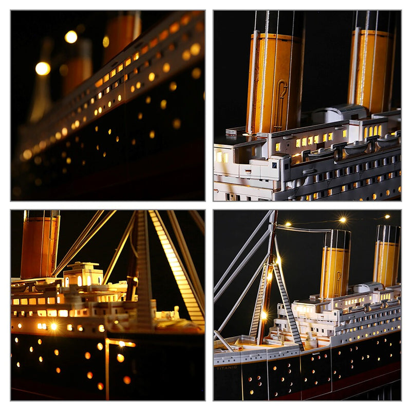 Chargez l'image dans la visionneuse de la galerie, Cubic fun 3d puzzel titanic met led verlichting - 266st.
