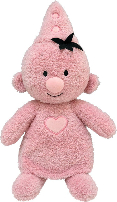 Bumba knuffel fluffy pluche - roze, 35cm