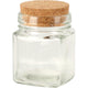 Excellent houseware voorraadpot glas met kurk deksel 160ml