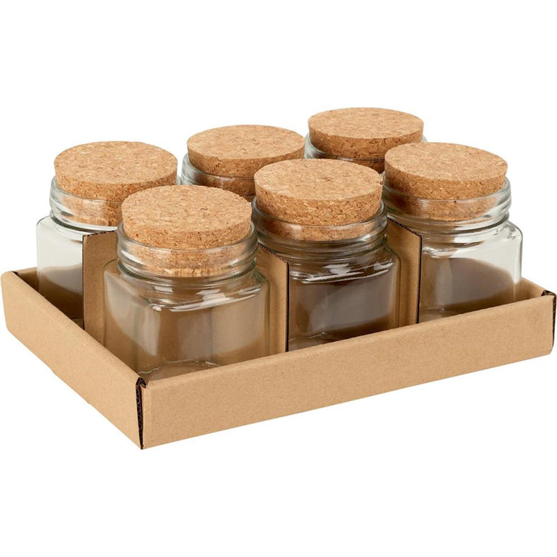 Load image into Gallery viewer, Excellent houseware voorraadpot glas met kurk deksel 160ml
