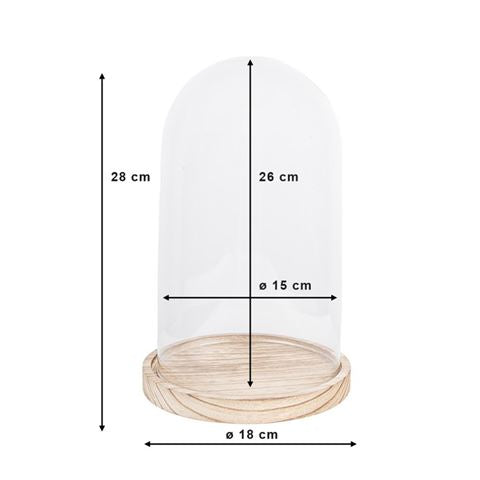 Load image into Gallery viewer, Clayre eef stolp 6gl2170 transparent 18x28 cm
