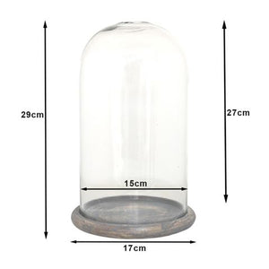 Clayre eef stolp 6gl3536 transparent 17x29 cm