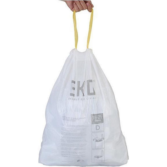 Eko afvalzakken type e 25-35l wit