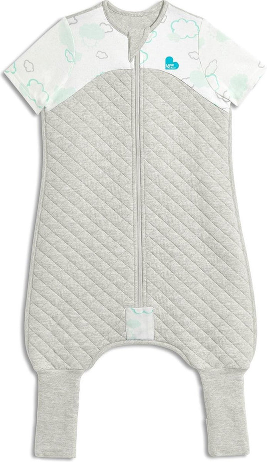 Love to dream ™ slaappak™ - pyjama en dekbed in 1 - peuter -24-36 maanden - all season - grijs wit