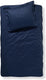 Damai linea - dekbedovertrek - 140x200 220 cm - eenpersoons - indigo + 1 kussensloop 60x70