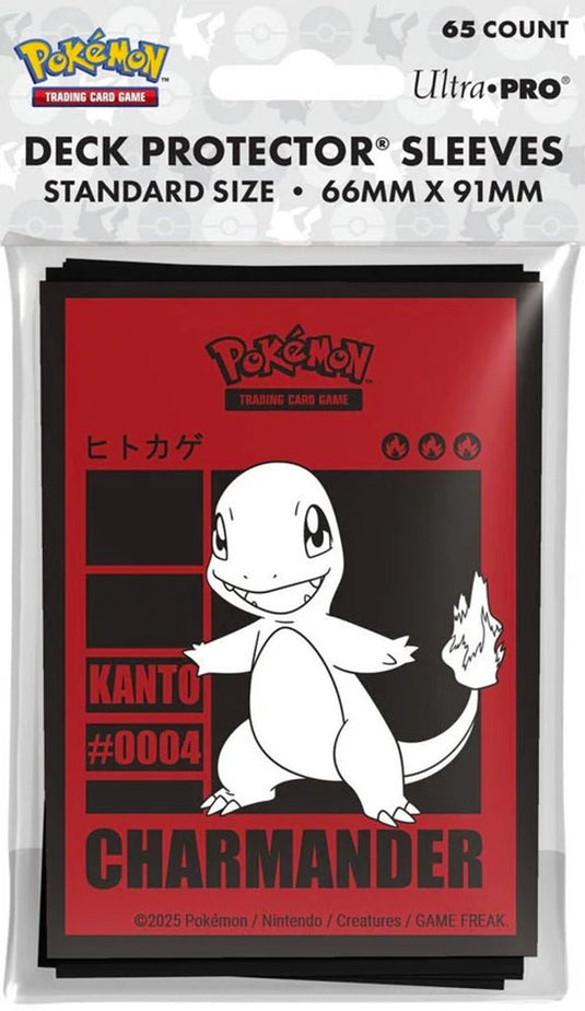 Ultrapro pokémon charmander sleeves (65x)
