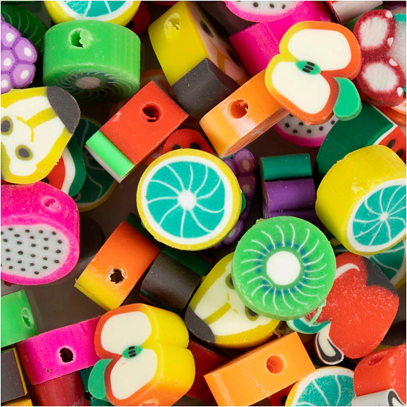 Afbeelding laden in galerijviewer, Creativ company http: www.cchobby.nl figuurkralen-fruit-d-10-mm-gatgrootte-1-5-mm-60-stuk-1-doos
