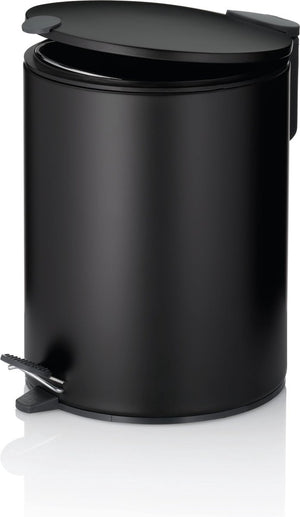 Kela pedaal afvalemmer, 5 l, zwart - | mats