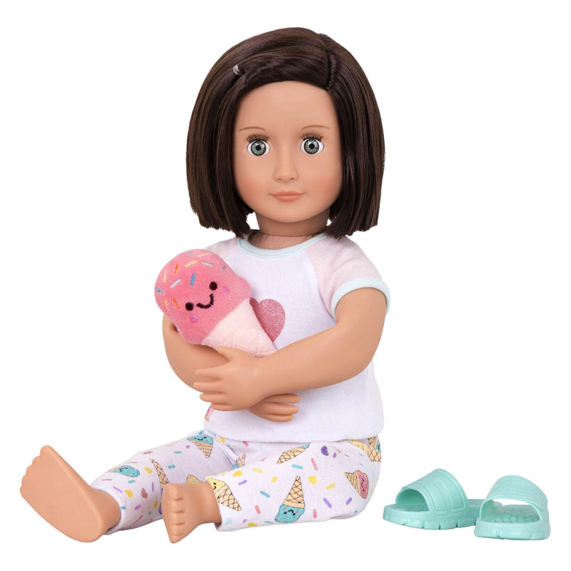 ギャラリービューアに画像をロードする, Puch deluxe outfit pyjama en kamerjas voor poppen
