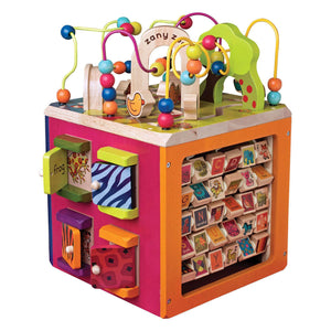 Zany zoo activiteitenkubus - 35x35x46cm