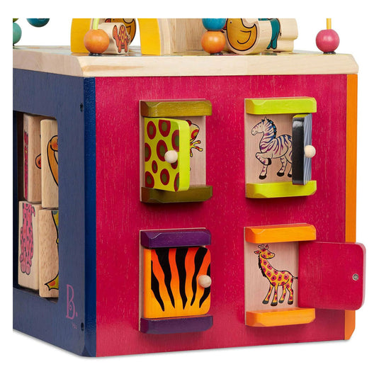 Zany zoo activiteitenkubus - 35x35x46cm