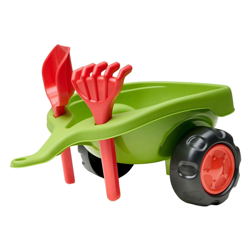 Cargue la imagen en el visor de la galería, Falk claas 470 arion ride-on groen met aanhanger + zandset
