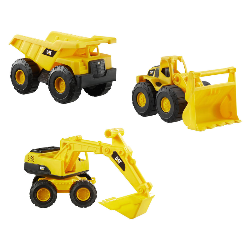 Cargue la imagen en el visor de la galería, Cat mini crew bouwvoertuigen 18cm - 3dlg.
