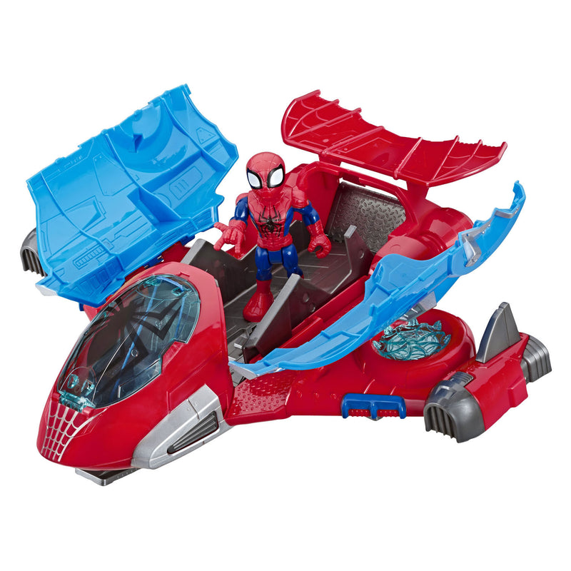 Afbeelding laden in galerijviewer, Super hero adventures spiderman jetquarters speelset
