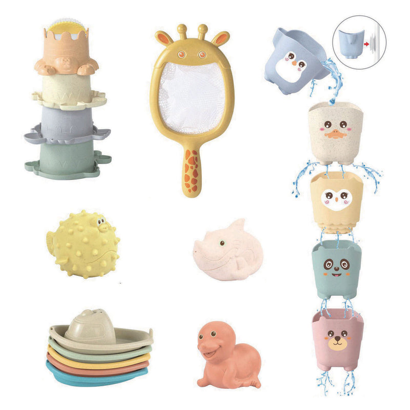 ギャラリービューアに画像をロードする, Badspeelgoedset pastel kleuren - 22dlg.
