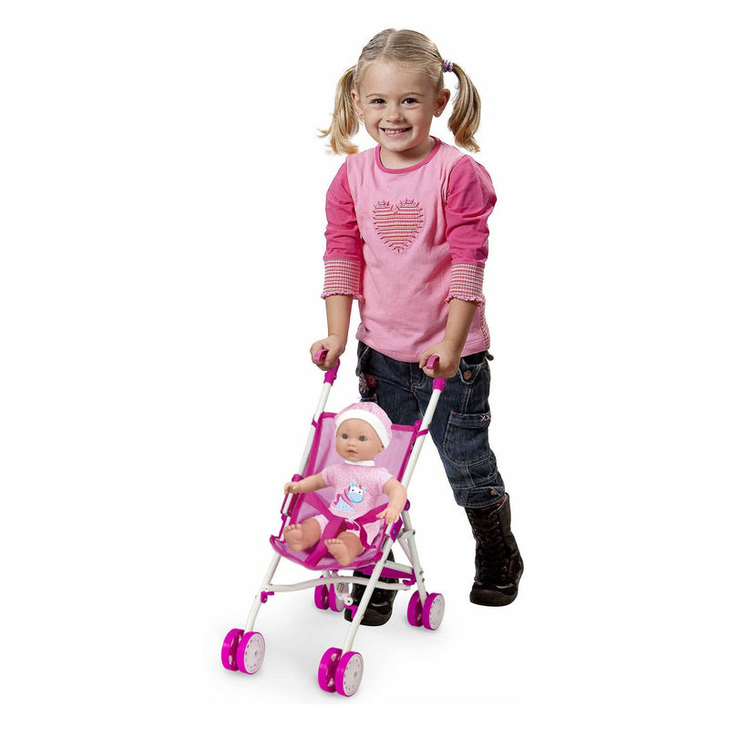 Afbeelding laden in galerijviewer, Babypop met buggy - 35cm
