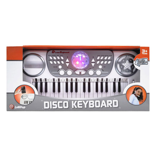 Disco keyboard 37 keys, discobal en hoofdmicrofoon