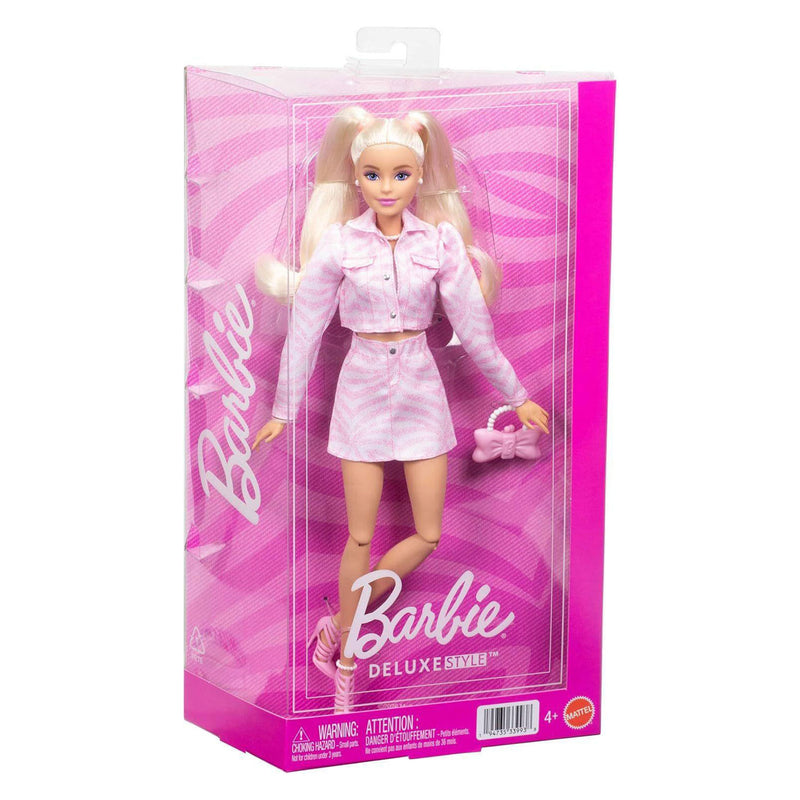 Afbeelding laden in galerijviewer, Barbie deluxe style pop - roze spijkerjasje
