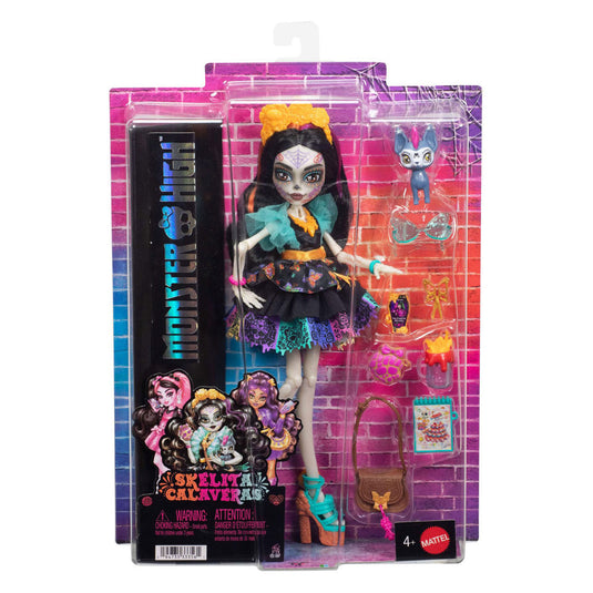 Monster high skelita calaveras - modepop met huisdier candelita