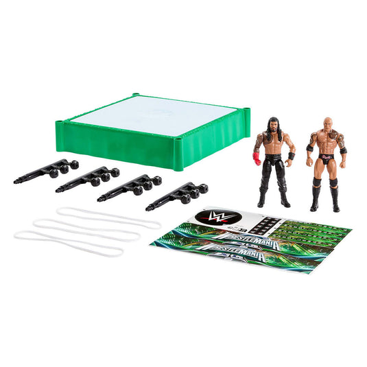 Mattel wwe vechtring met 2 speelfiguren