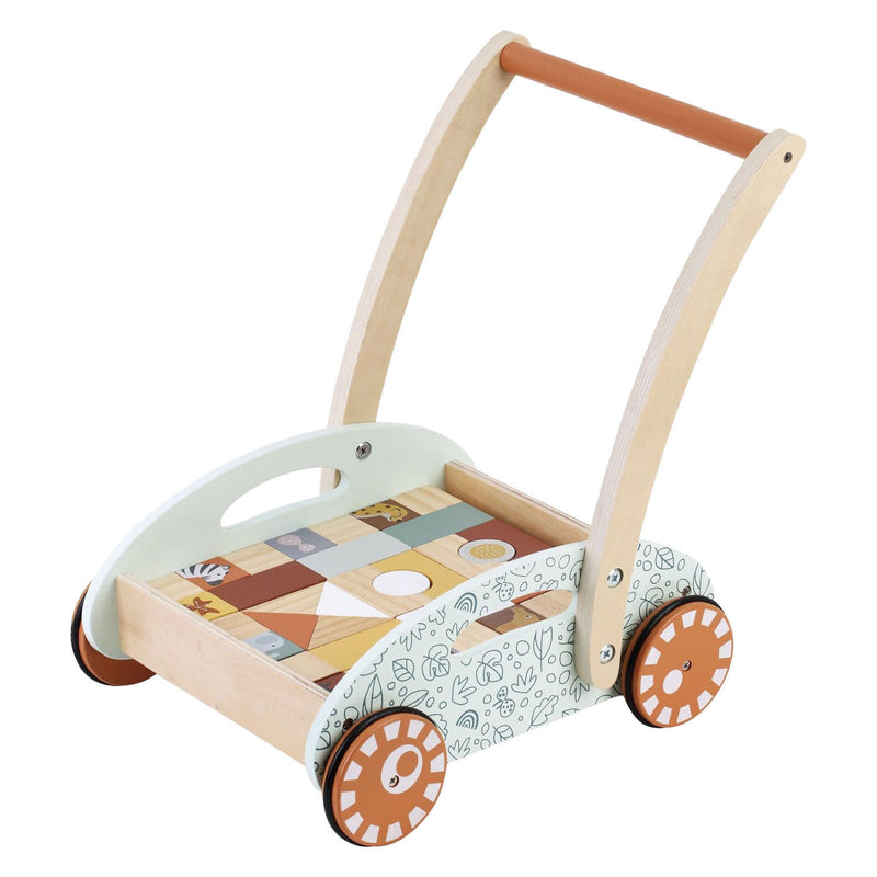 Cargue la imagen en el visor de la galería, Abi loopwagen met speelblokken
