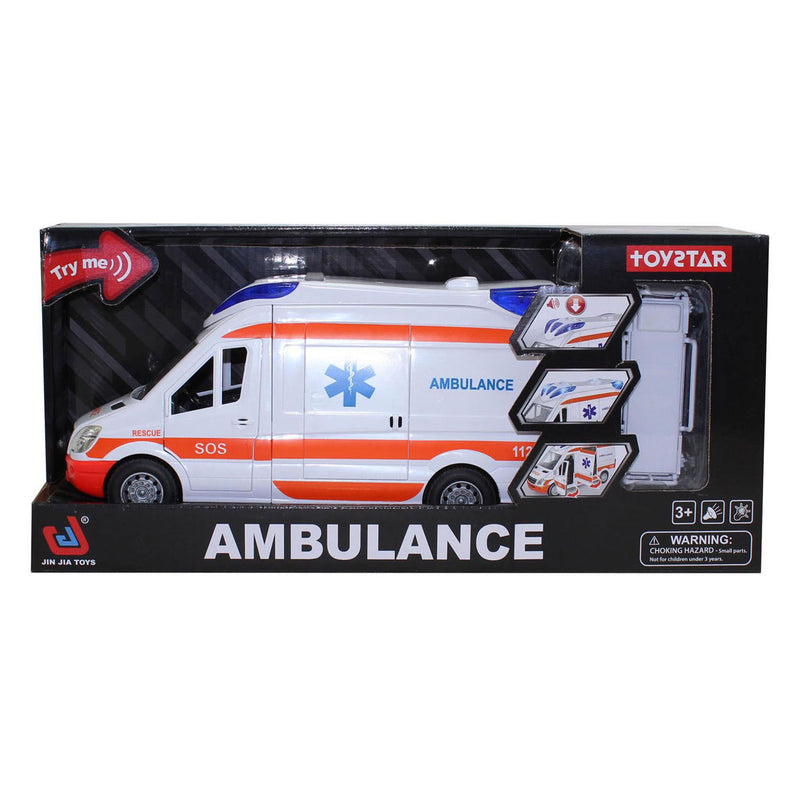 Cargue la imagen en el visor de la galería, Ambulance met licht en geluid - 27cm

