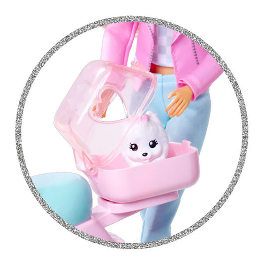 Simba steffi met scooter speelfiguur