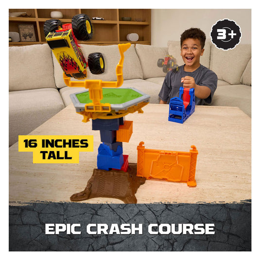 Monster jam spin master speelgoed crash course set met monstertruck 1:64.