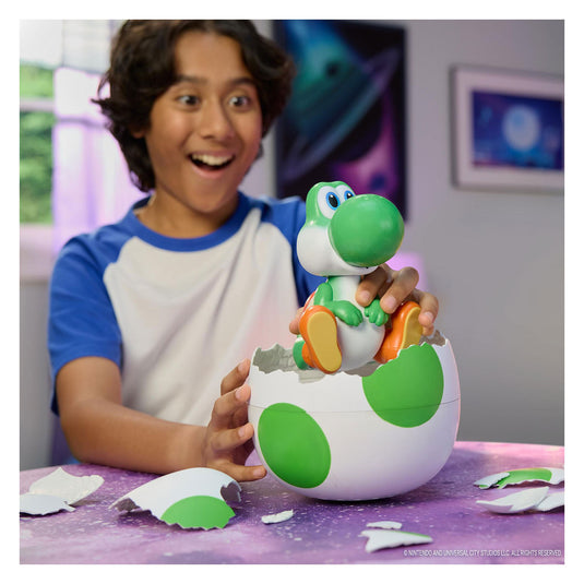 Hatchin' yoshi super mario galaxy the movie interactief yoshi figuurtje