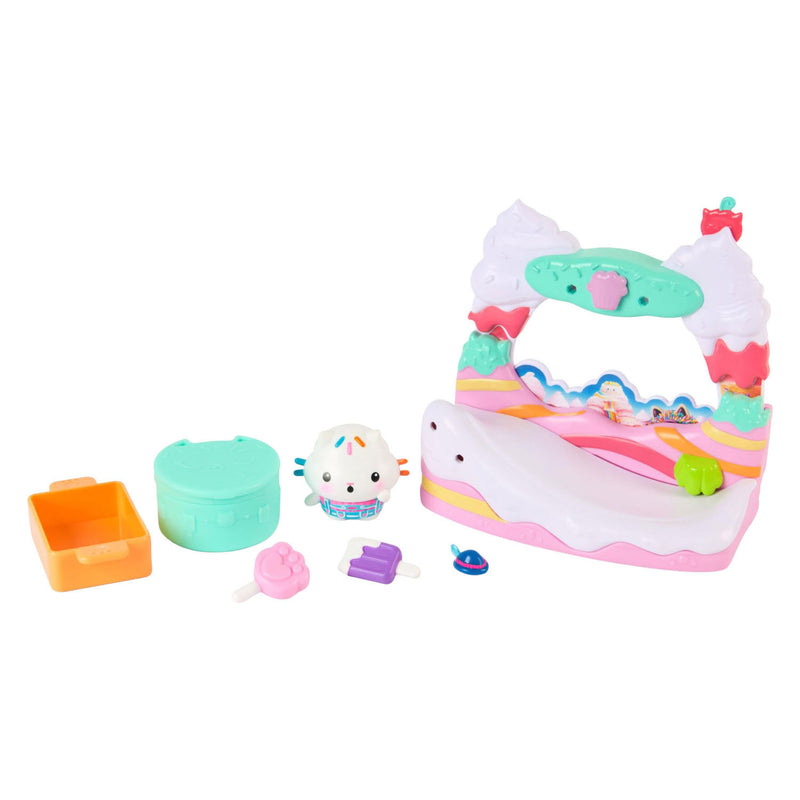 Afbeelding laden in galerijviewer, Gabby's poppenhuis gabby’s poppenhuis de film – cakey cat’s zoete balkon met speelfiguur accessoires
