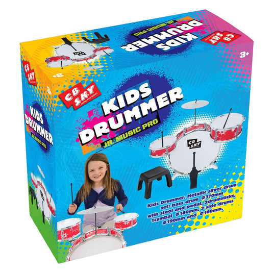 Kinderdrumstel met kruk - 5dlg.