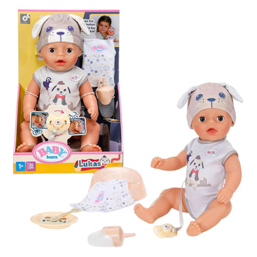 Baby born soft touch little boy lukas dog - 36cm