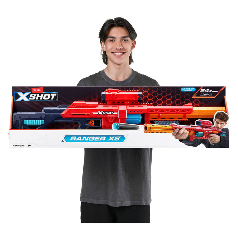 Afbeelding laden in galerijviewer, Zuru x-shot excel red range x8 blaster met 24 pijlen
