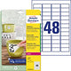 Avery multifunctionele etiketten zweckform wit