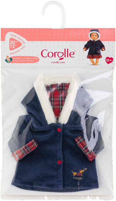 Corolle babypop jas - holidays poppenkleding 30cm winterjas.
