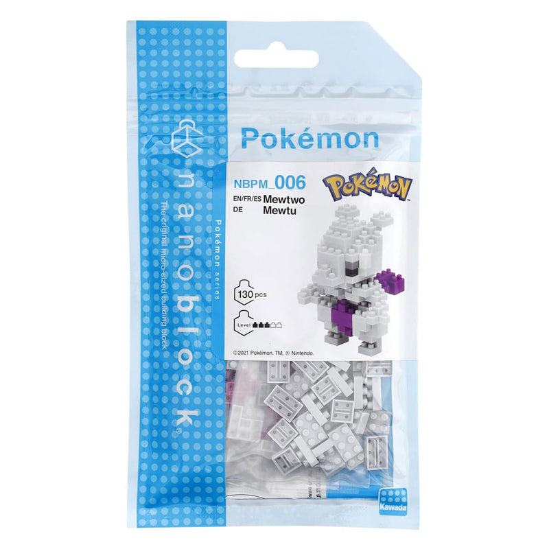 Afbeelding laden in galerijviewer, Bandai nanoblock bouwset pokémon mewtwo - 130st.
