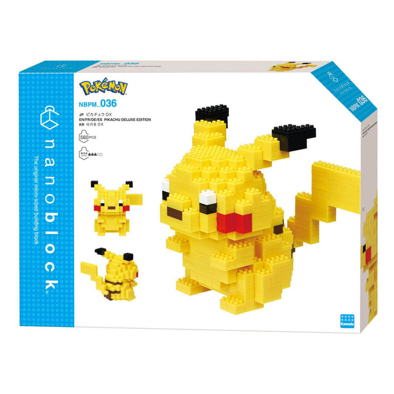 ギャラリービューアに画像をロードする, Bandai nanoblock bouwset pokémon pikachu deluxe - 560st.

