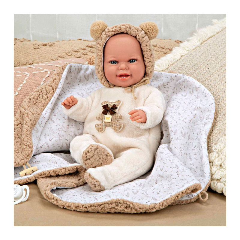 Chargez l'image dans la visionneuse de la galerie, Elegance babyto babypop beige berenpakje met dekentje - 35 cm
