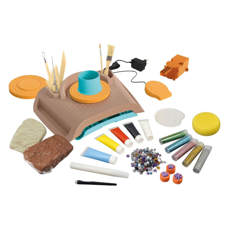 Afbeelding laden in galerijviewer, Buki france professional studio pottery pottenbakkerij set incl. 2kg klei
