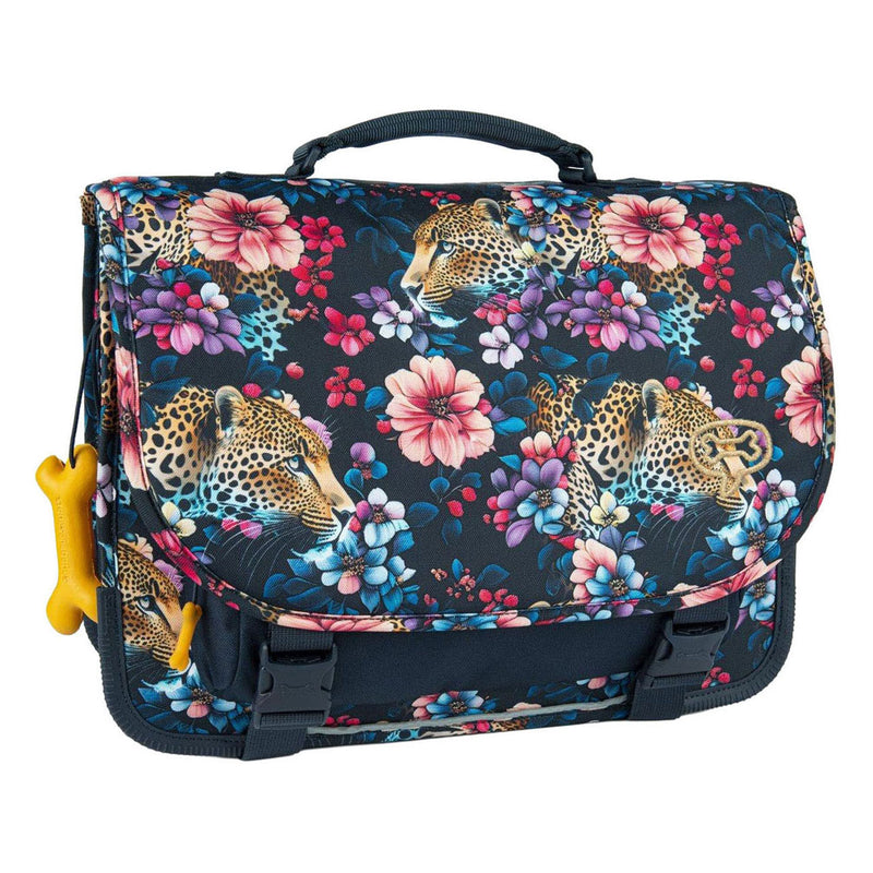 Afbeelding laden in galerijviewer, Stones and bones floral ambush indigo cedar schooltas
