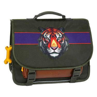 Stones and bones tiger facet khaki lake schooltas