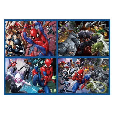 Educa spider-man legpuzzel 4-in-1 - 50-80-100-150st