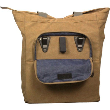 Greenlands fietstas canvas shopper 20 liter 42 x 34 x 14 cm - camel bruin