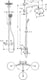 Hansgrohe croma showerpipe 220 1jet met thermostaat chroom