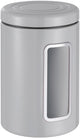 Wesco classic line voorraadbus met venster | 2 liter | metaal - grijs | voorraadpot