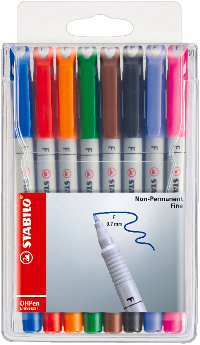 Laden Sie das Bild in Galerie -Viewer, Stabilo ohpen fijn uitwisbare marker in etui - 8dlg.
