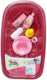 Amuuso poppen badje - voor babypoppen van 30-33 cm - inclusief 6 accessoires